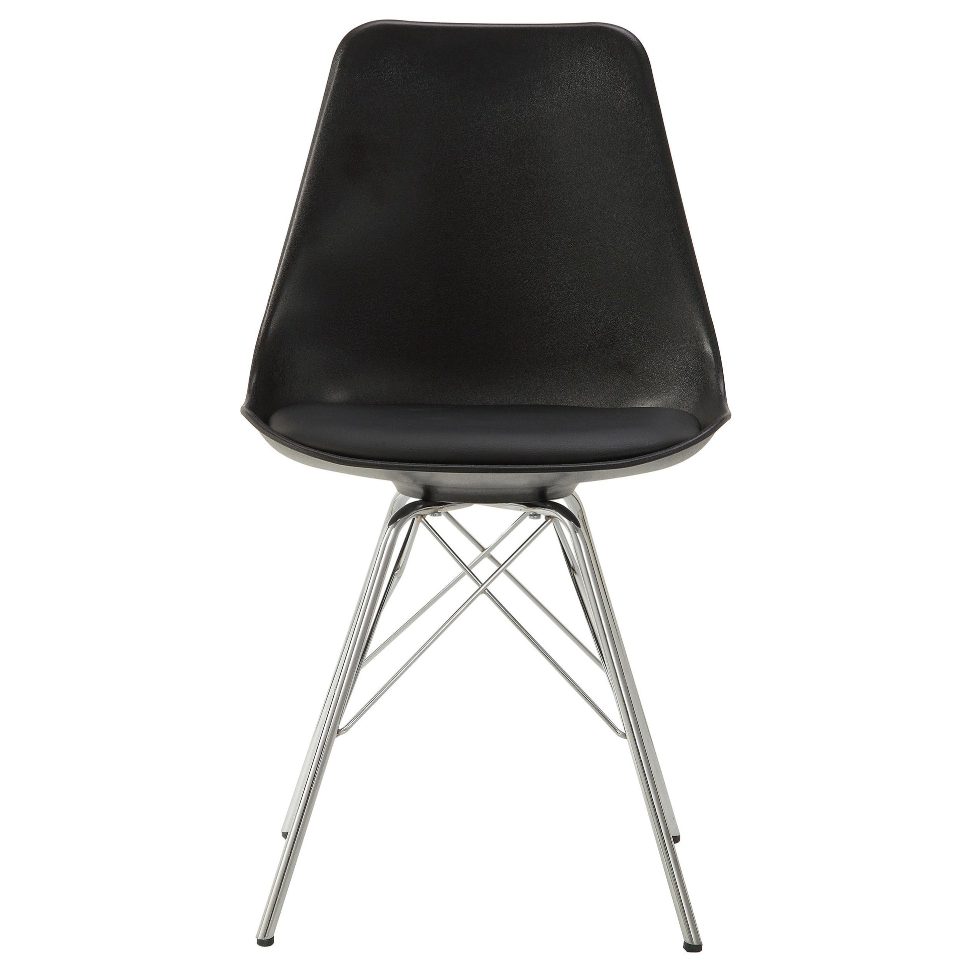 Coaster Furniture Juniper 102682 Polypropylene Dining Side Chair - Black (Set of 2) IMAGE 2