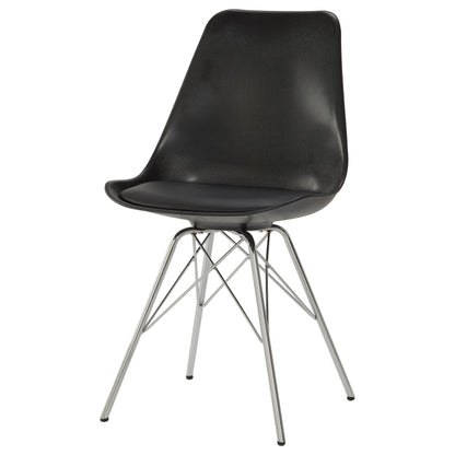 Coaster Furniture Juniper 102682 Polypropylene Dining Side Chair - Black (Set of 2) IMAGE 3