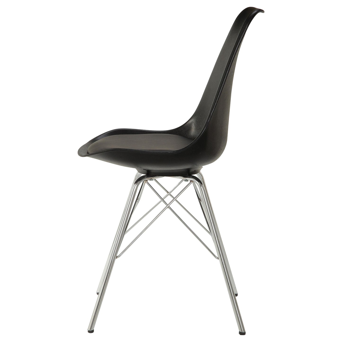 Coaster Furniture Juniper 102682 Polypropylene Dining Side Chair - Black (Set of 2) IMAGE 4