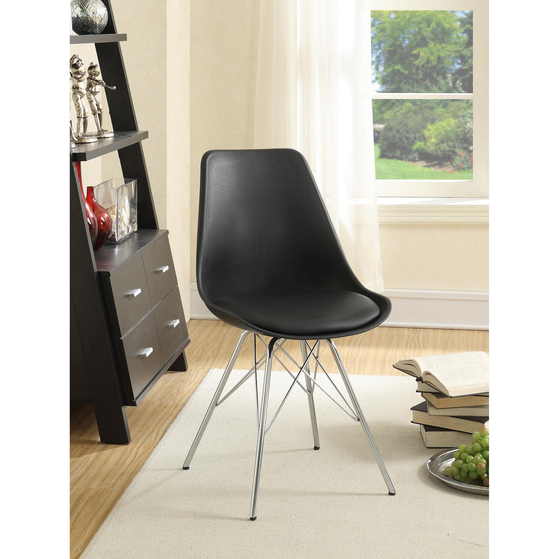 Coaster Furniture Juniper 102682 Polypropylene Dining Side Chair - Black (Set of 2) IMAGE 7
