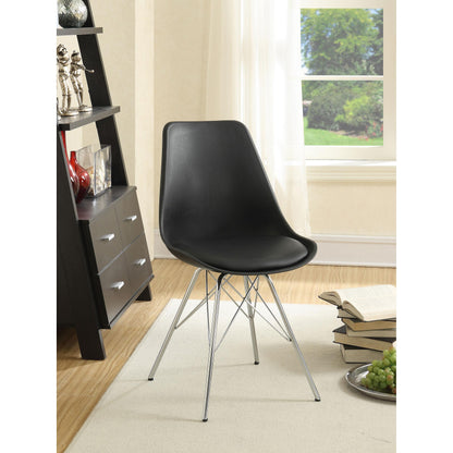 Coaster Furniture Juniper 102682 Polypropylene Dining Side Chair - Black (Set of 2) IMAGE 7