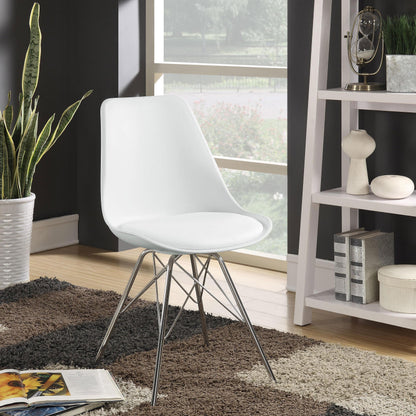 Coaster Furniture Juniper 102792 Polypropylene Dining Side Chair - White (Set of 2) IMAGE 7
