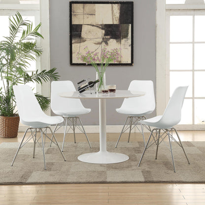 Coaster Furniture Juniper 102792 Polypropylene Dining Side Chair - White (Set of 2) IMAGE 8