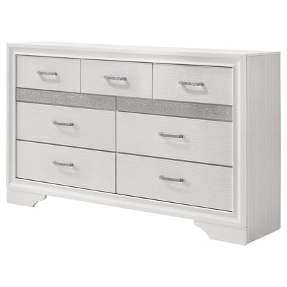  Coaster Furniture Miranda 205113 7-Drawer Dresser - White IMAGE 3