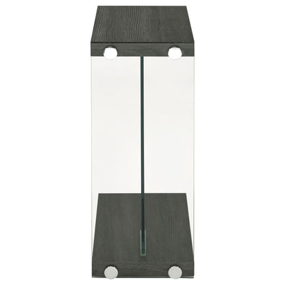 Coaster Furniture Colby 902916 Engineered Wood C-Shaped Side Table - Weathered Grey IMAGE 2