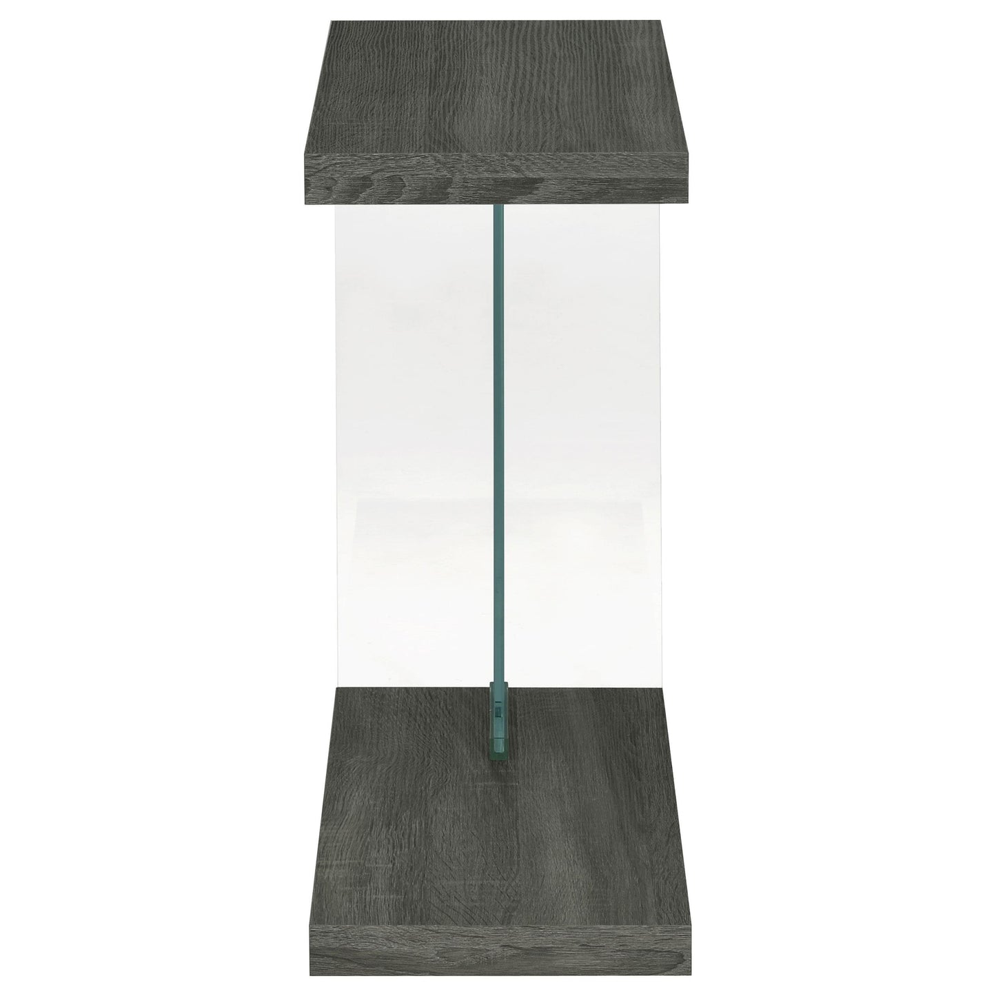 Coaster Furniture Colby 902916 Engineered Wood C-Shaped Side Table - Weathered Grey IMAGE 5