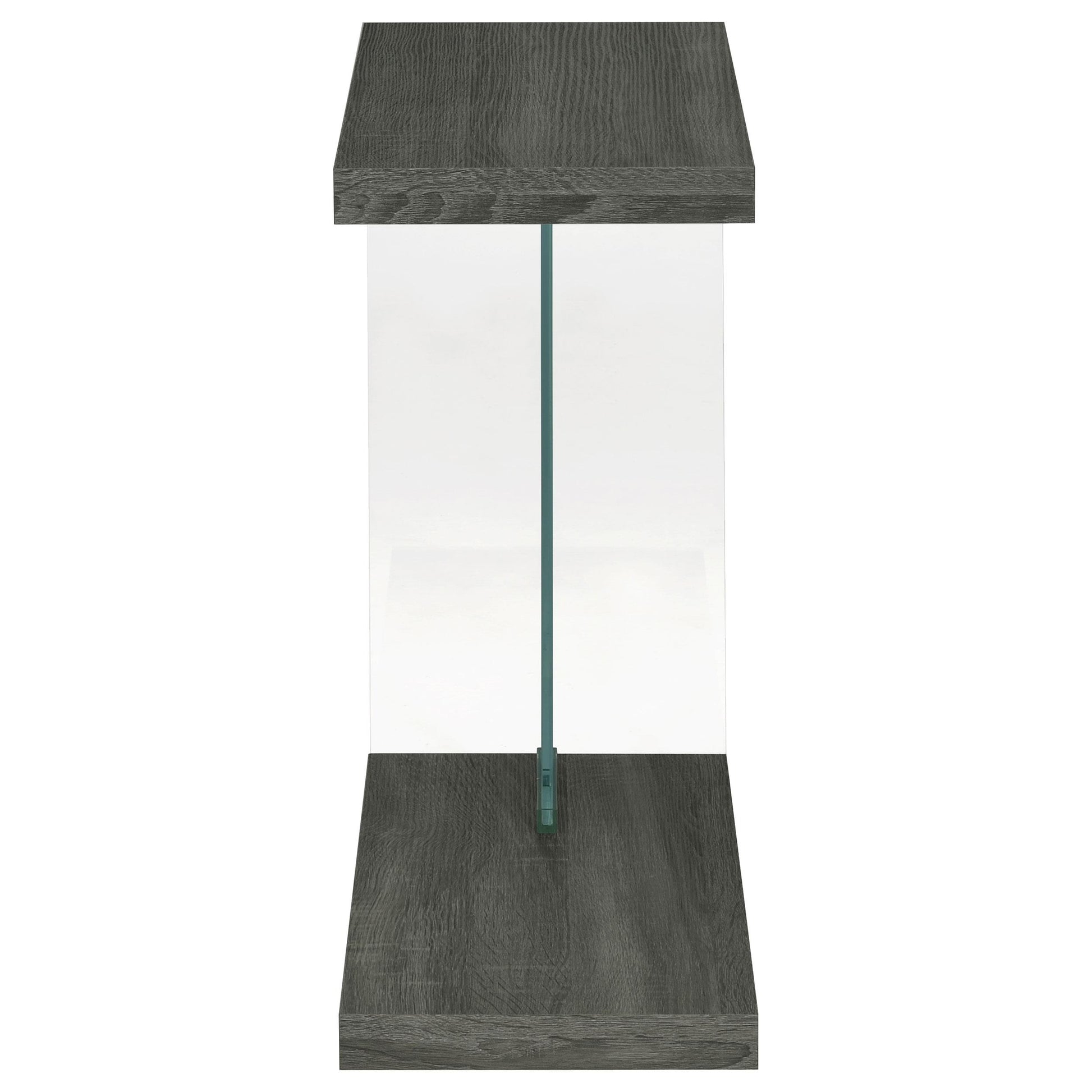 Coaster Furniture Colby 902916 Engineered Wood C-Shaped Side Table - Weathered Grey IMAGE 5
