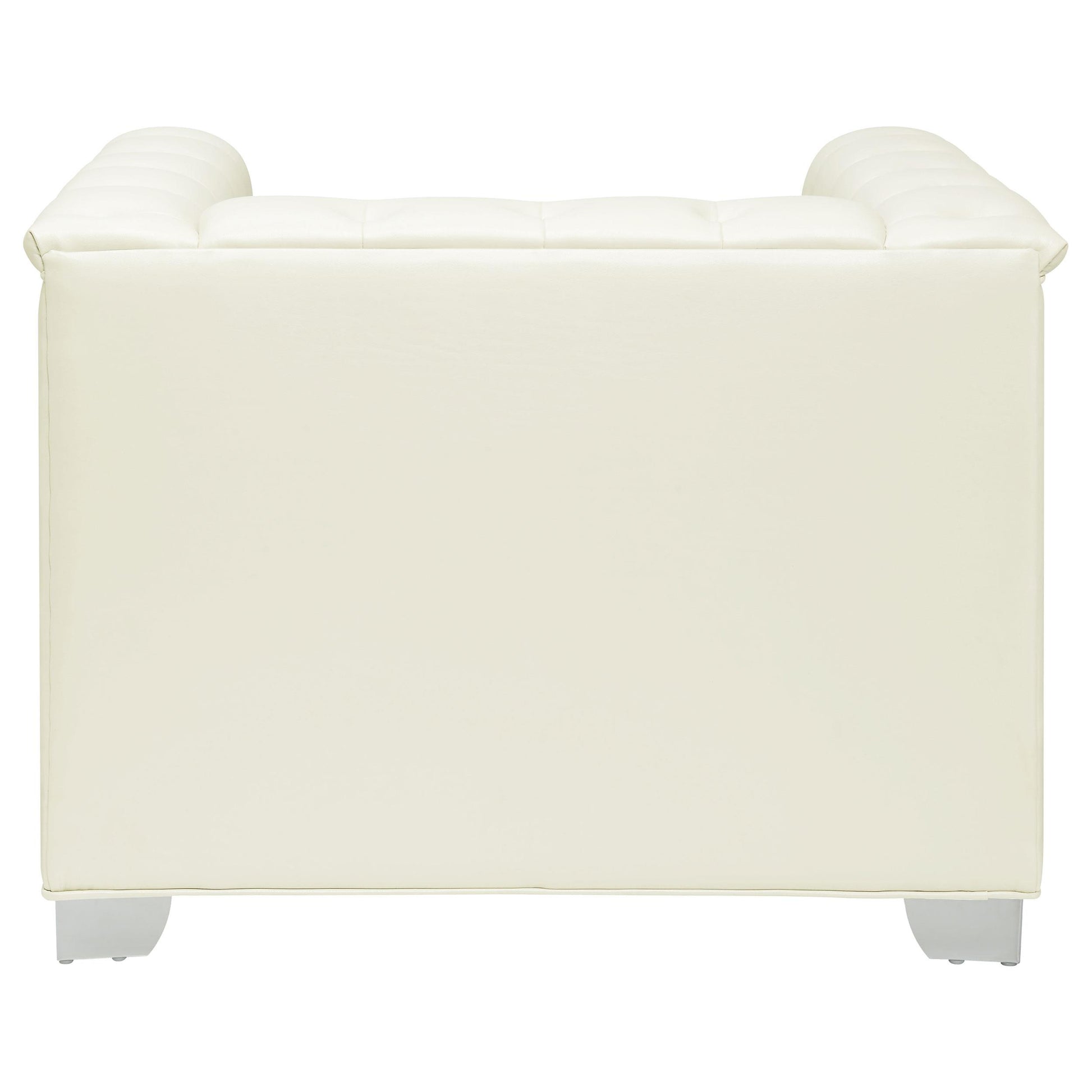 Coaster Furniture Chaviano 505393 Upholstered Track Arm Accent Chair - Pearl White IMAGE 5
