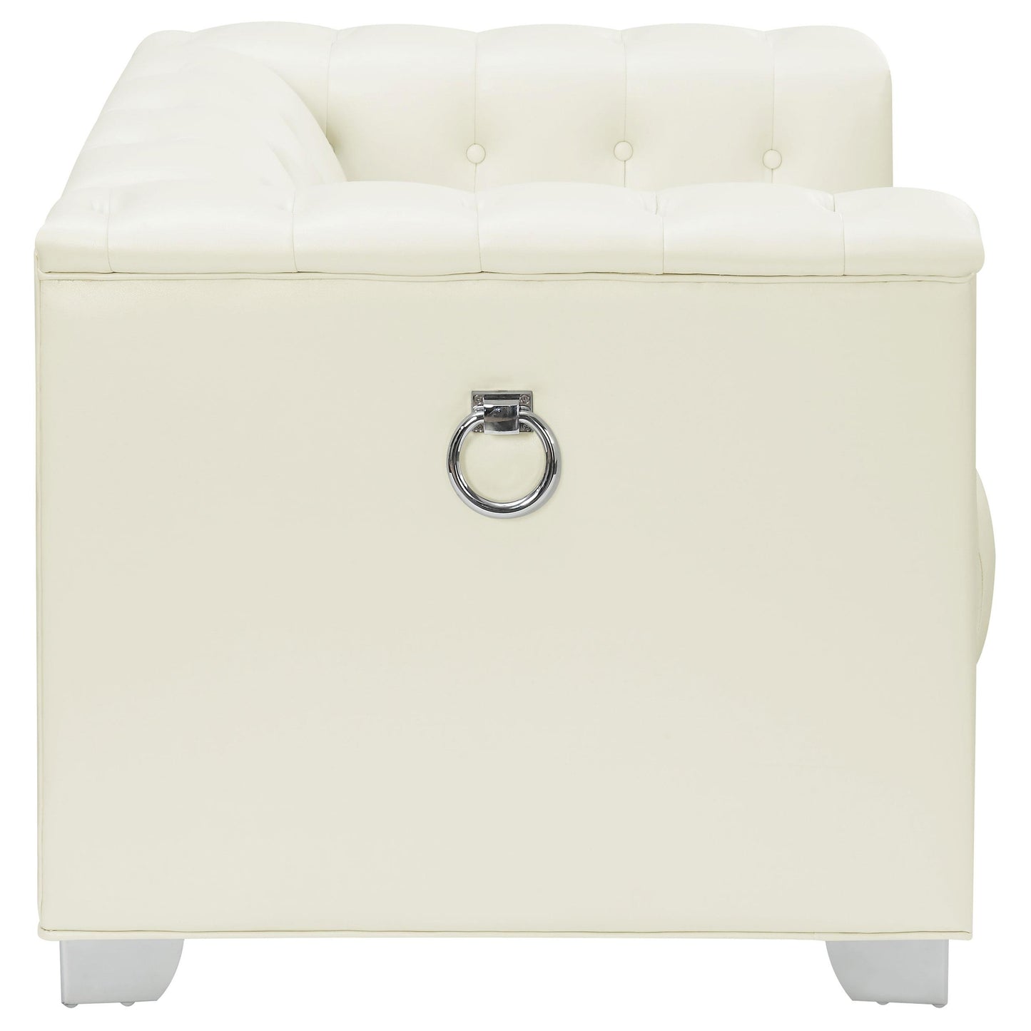 Coaster Furniture Chaviano 505393 Upholstered Track Arm Accent Chair - Pearl White IMAGE 6