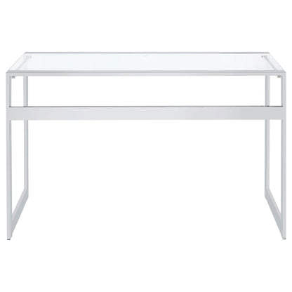 Coaster Furniture Hartford 800746 47-inch Glass Top Writing Desk - Chrome IMAGE 6