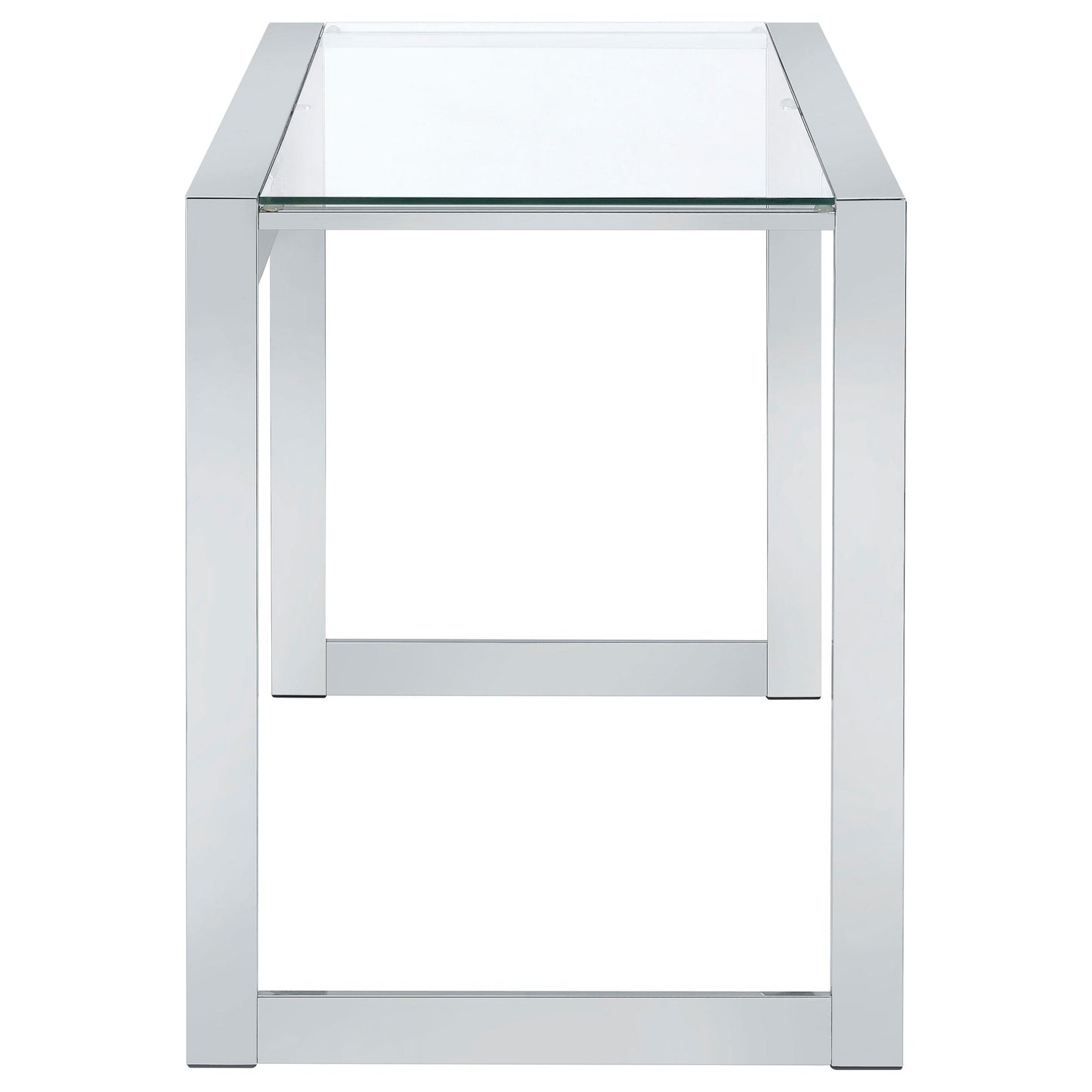 Coaster Furniture Hartford 800746 47-inch Glass Top Writing Desk - Chrome IMAGE 8