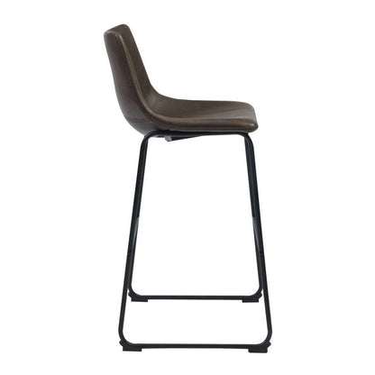 Coaster Furniture Michelle 102536 Upholstered Bar Chair - Brown (Set of 2) IMAGE 2
