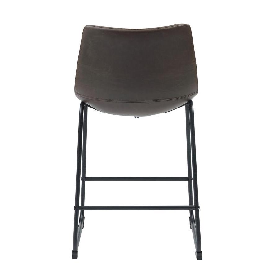 Coaster Furniture Michelle 102535 Upholstered Counter Chair - Brown (Set of 2) IMAGE 2