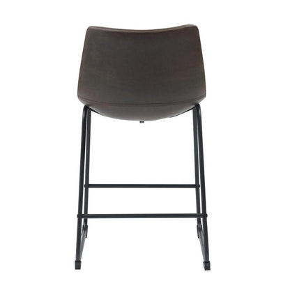 Coaster Furniture Michelle 102535 Upholstered Counter Chair - Brown (Set of 2) IMAGE 2