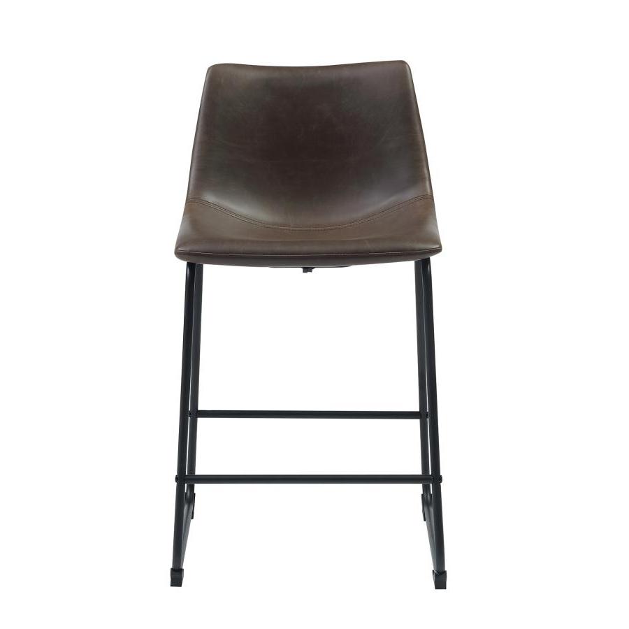 Coaster Furniture Michelle 102535 Upholstered Counter Chair - Brown (Set of 2) IMAGE 3