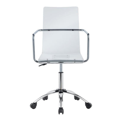 Coaster Furniture Amaturo 801436 Acrylic Adjustable Home Office Desk Chair - Clear IMAGE 5