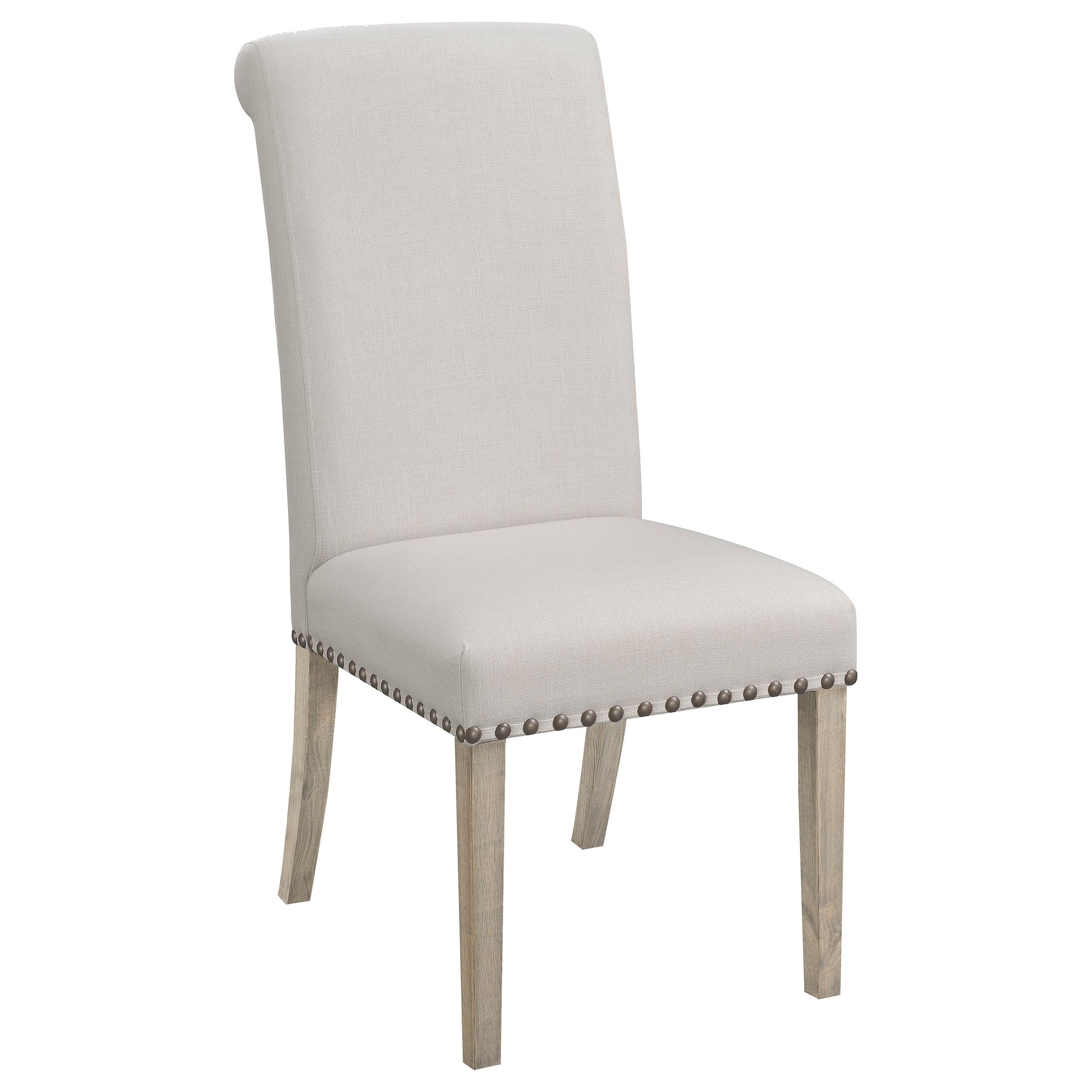 Coaster Furniture Salem 190152 Fabric Upholstered Dining Side Chair - Beige (Set of 2) IMAGE 1