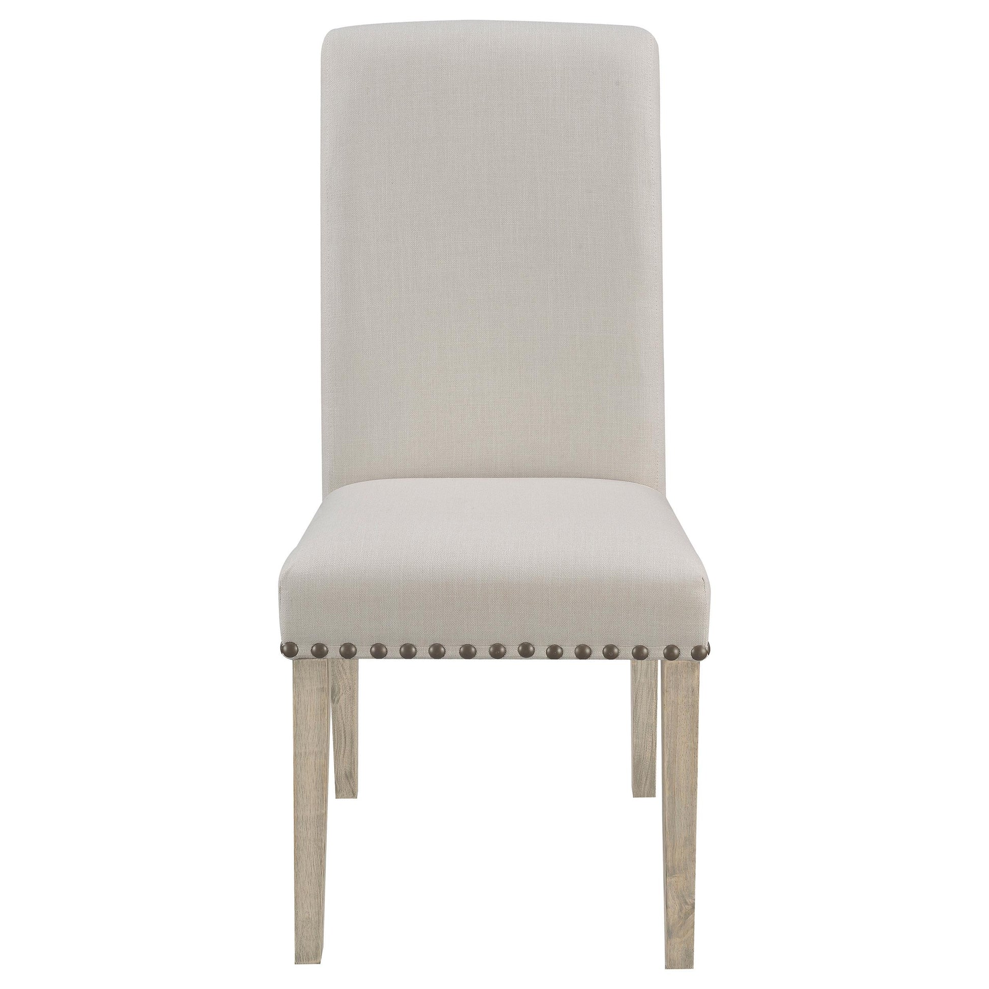 Coaster Furniture Salem 190152 Fabric Upholstered Dining Side Chair - Beige (Set of 2) IMAGE 2