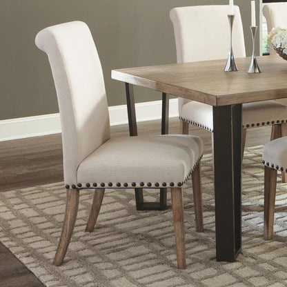 Coaster Furniture Salem 190152 Fabric Upholstered Dining Side Chair - Beige (Set of 2) IMAGE 8