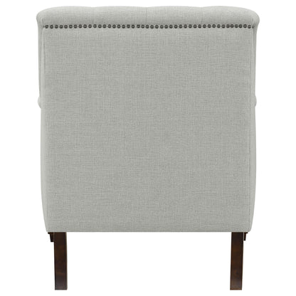 Coaster Furniture Avonlea 505643 Fabric Upholstered Sloped Arm Chair - Grey Fabric IMAGE 6