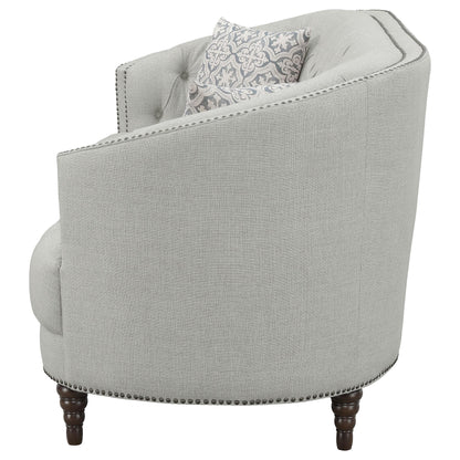 Coaster Furniture Avonlea 505641 Upholstered Sloped Arm Sofa - Grey Fabric IMAGE 4