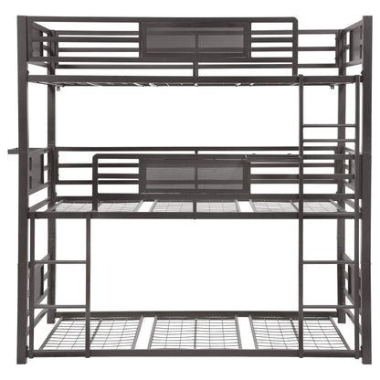 Coaster Furniture Rogen 460394T Metal Twin Triple Bunk Bed - Dark Bronze IMAGE 2