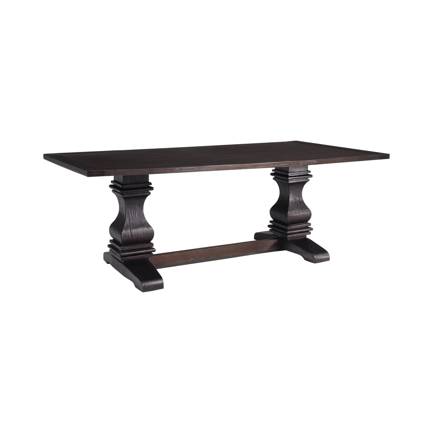  Coaster Furniture Parkins 107411 Rectangular 86-inch Dining Table - Rustic Espresso IMAGE 3