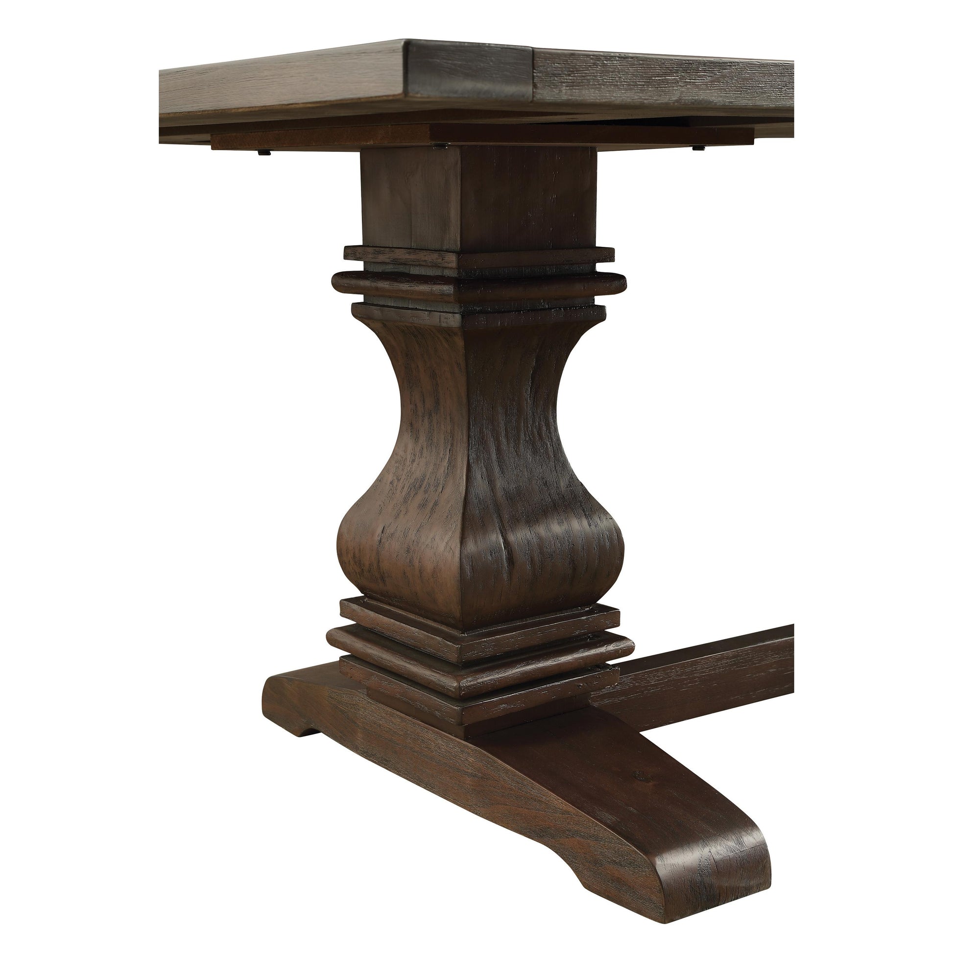  Coaster Furniture Parkins 107411 Rectangular 86-inch Dining Table - Rustic Espresso IMAGE 5