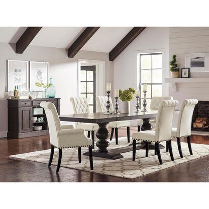  Coaster Furniture Alana 107286 Fabric Upholstered Dining Side Chair - Beige (Set of 2) IMAGE 10