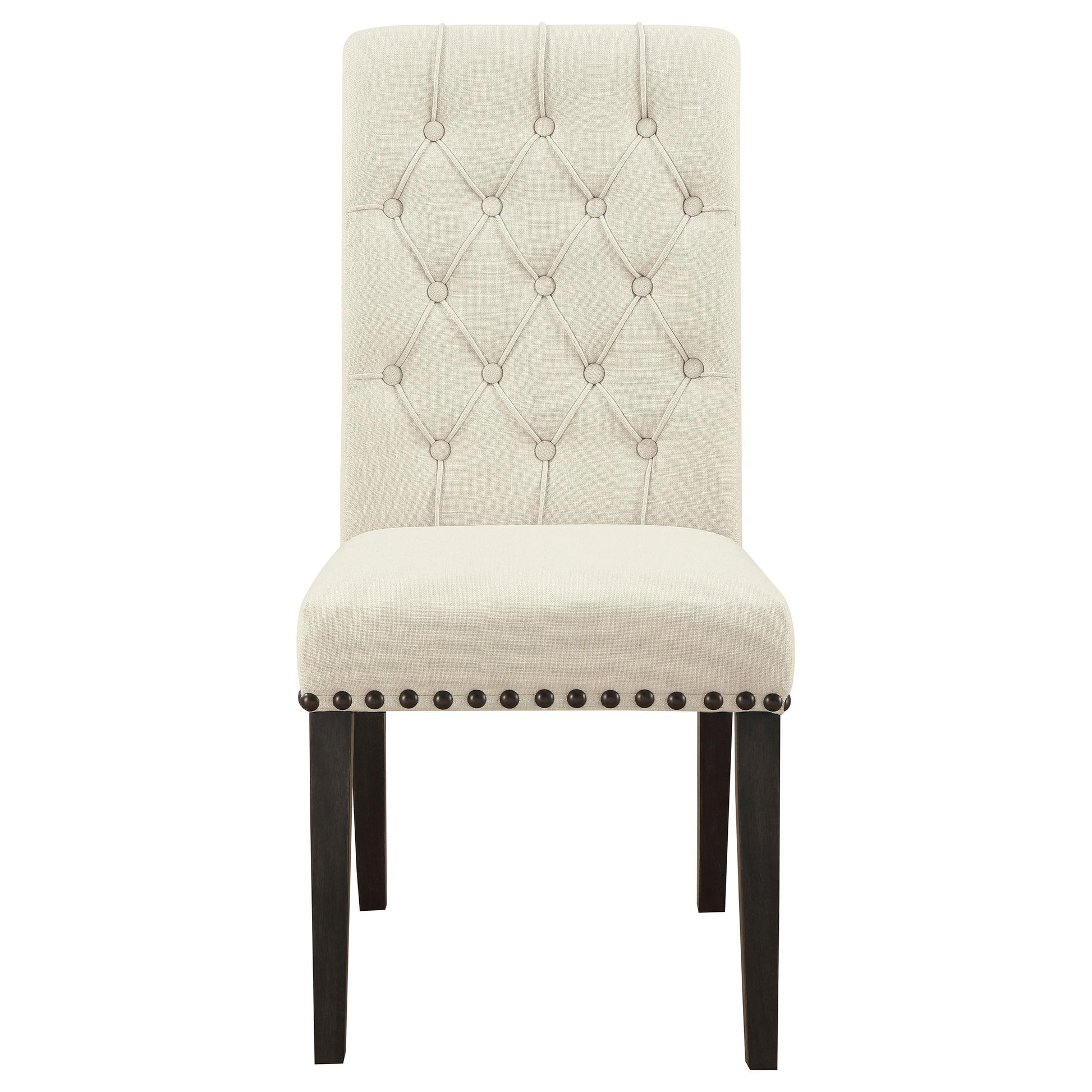 Coaster Furniture Alana 107286 Fabric Upholstered Dining Side Chair - Beige (Set of 2) IMAGE 2