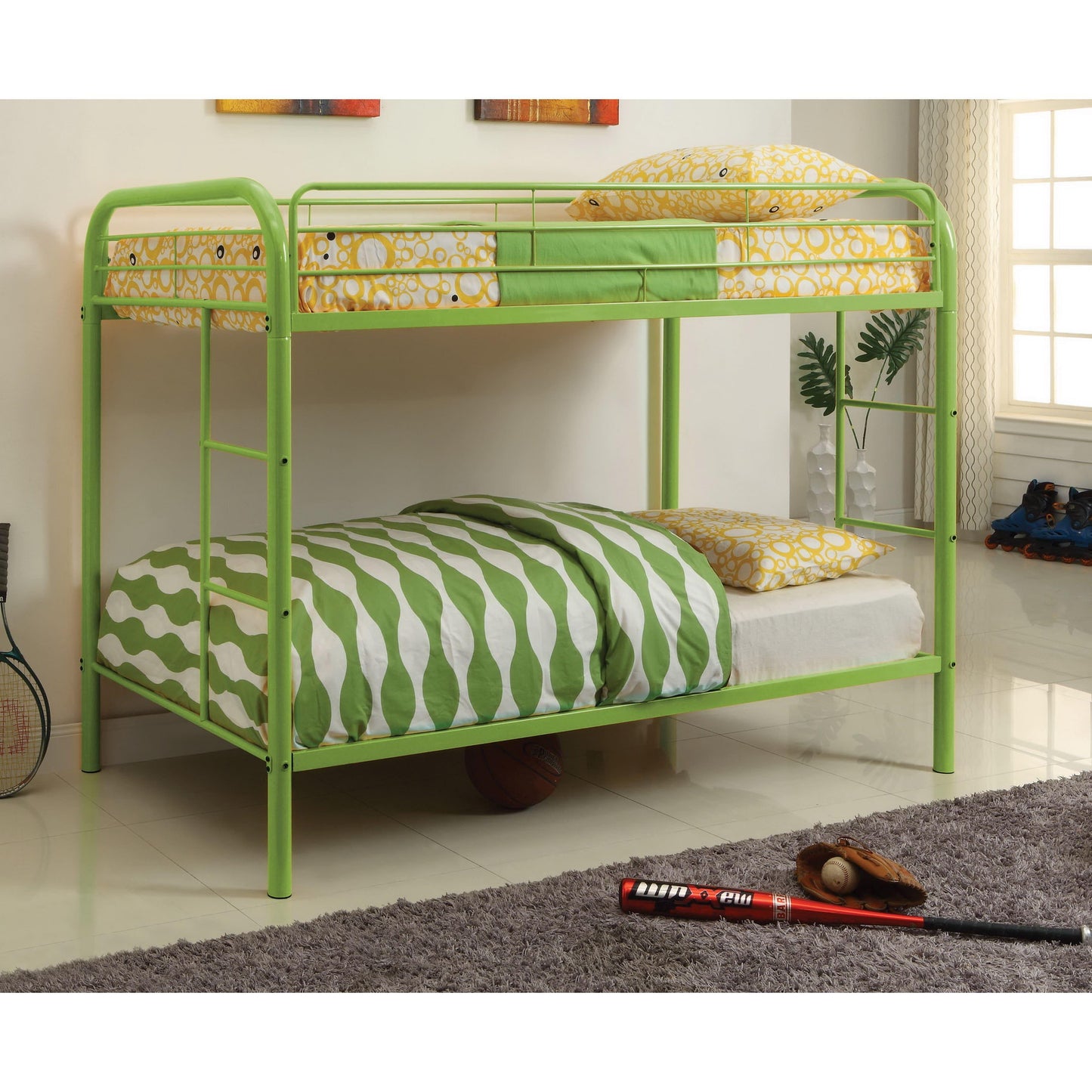  Furniture of America Kids Beds Bunk Bed CM-BK1032-AG IMAGE 3