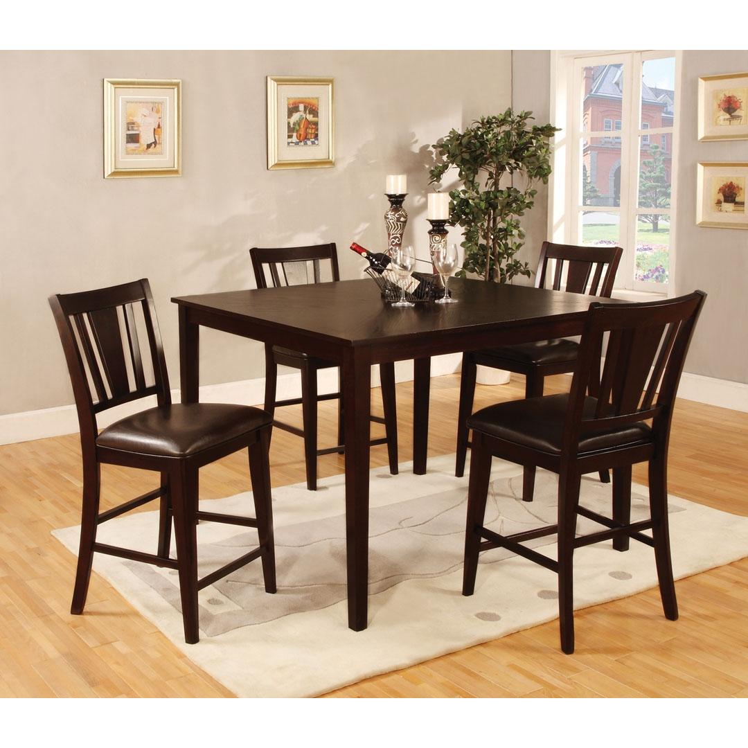  Furniture of America Bridgette 5 pc Counter Height Dinette CM3325PT-5PK IMAGE 1