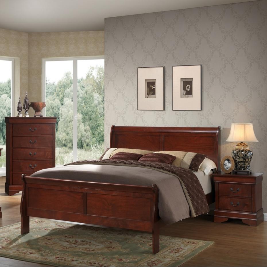 Generation Trade Louis Philippe 119411 Twin Bed - Cherry IMAGE 2
