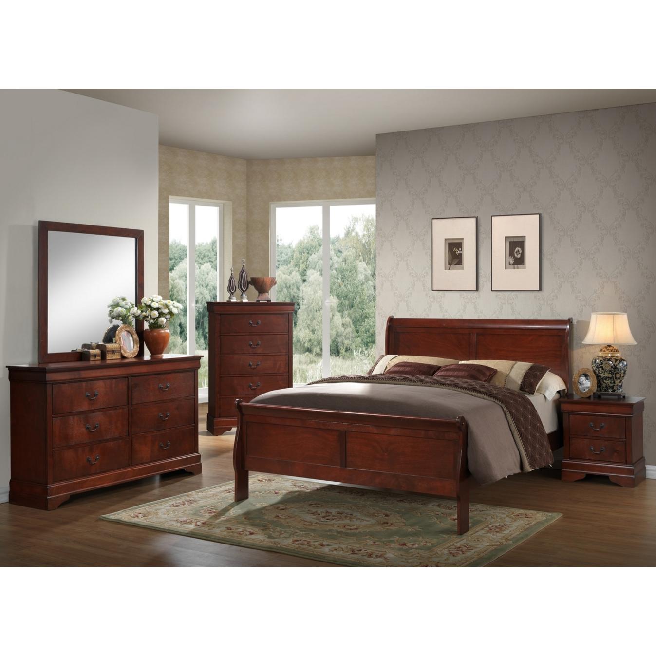 Generation Trade Louis Philippe 119431 Queen Bed - Cherry IMAGE 3