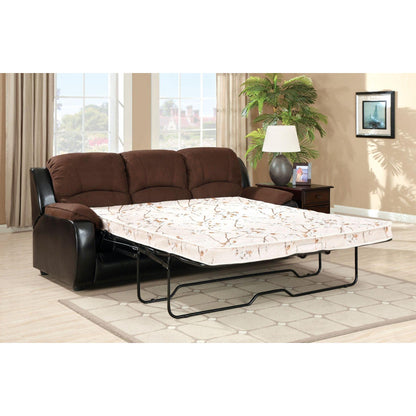  Furniture of America Grande Stationary Fabric and Leather Sofabed CM6500 IMAGE 2