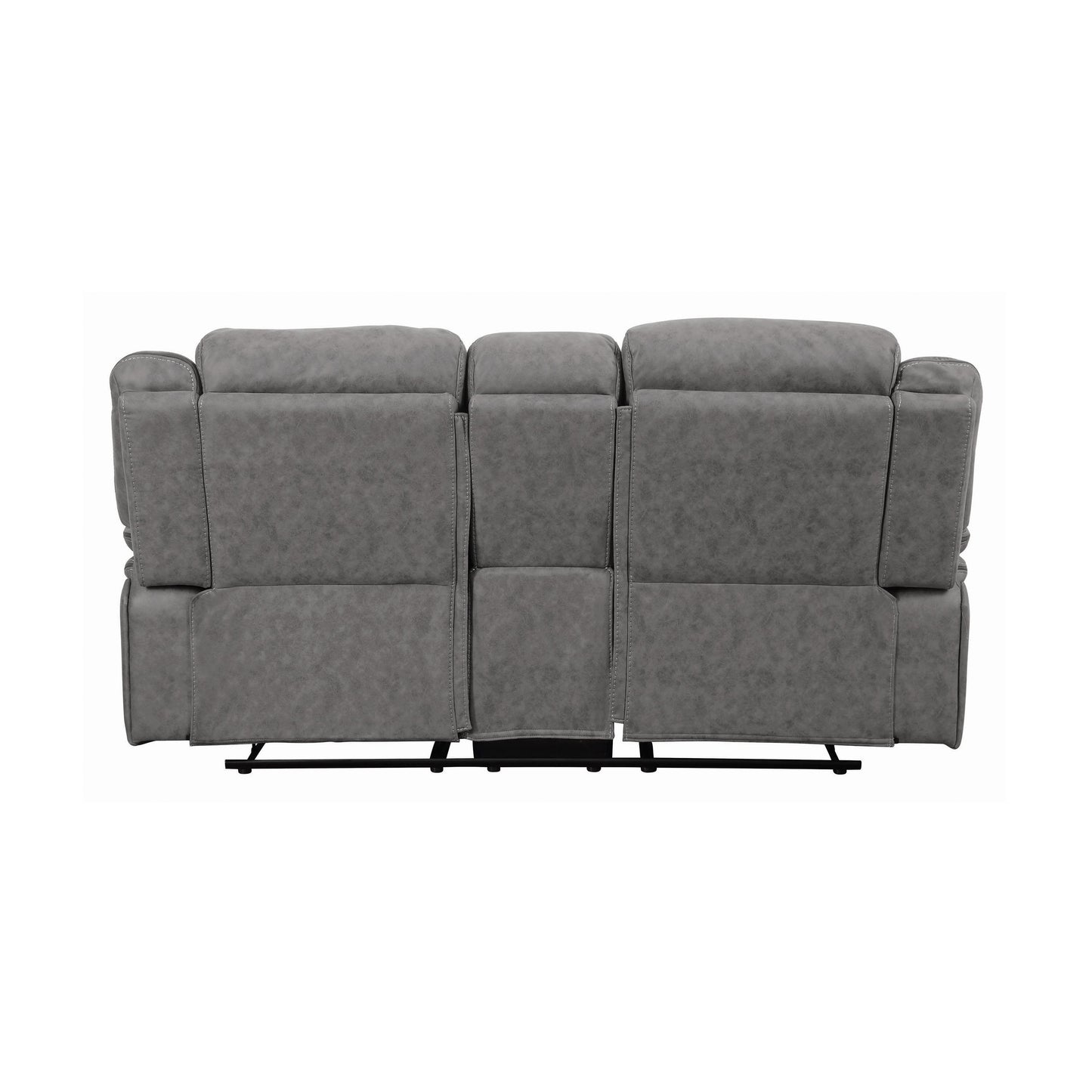 Coaster Furniture Higgins 602262 Upholstered Motion Reclining Loveseat - Grey IMAGE 4