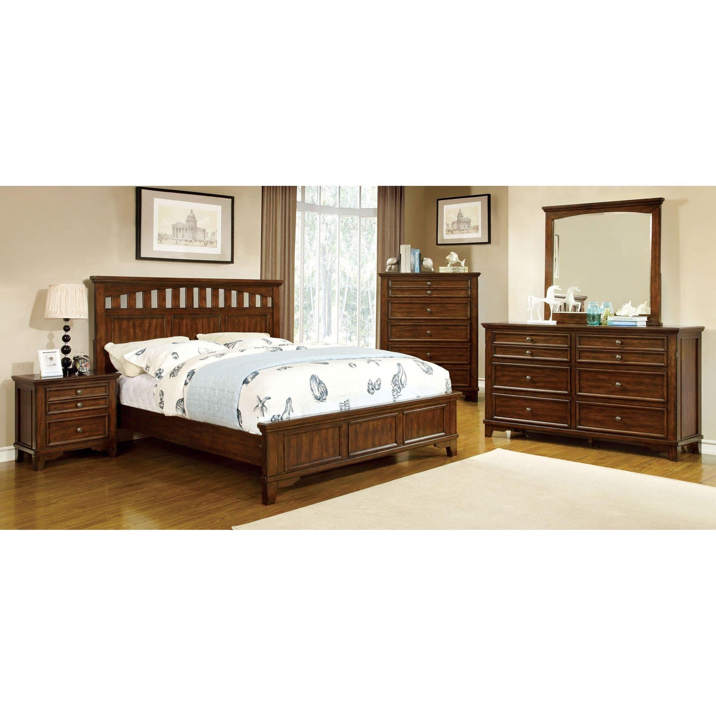 Furniture of America Chelsea Queen Panel Bed CM7781Q-BED IMAGE 2