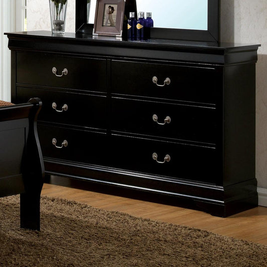  Furniture of America Louis Philippe III 6-Drawer Dresser CM7866BK-D IMAGE 1