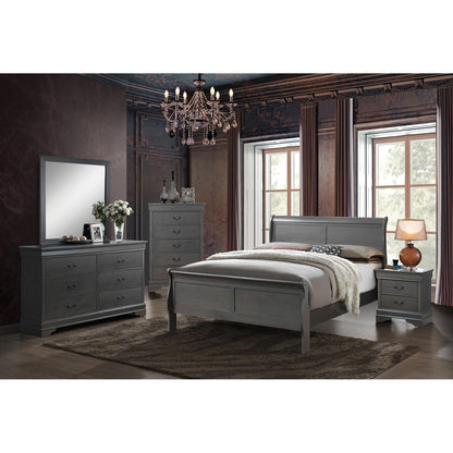  Furniture of America Louis Philippe III Dresser Mirror CM7866GY-M IMAGE 3