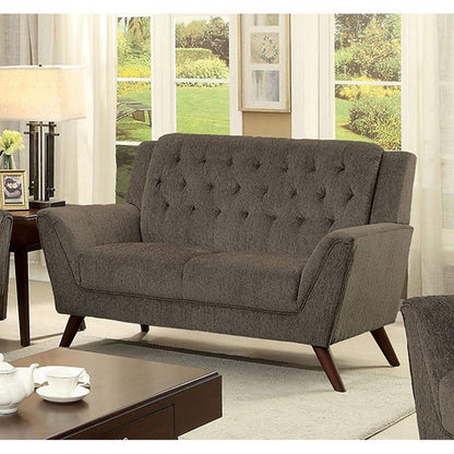  Furniture of America Leia II Stationary Fabric Loveseat CM6135-LV IMAGE 1