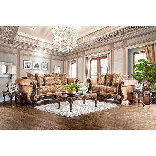 Furniture of America Nicanor Stationary Fabric Loveseat SM6407-LV IMAGE 1