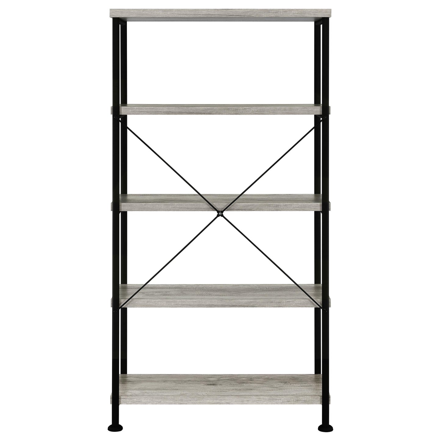 Coaster Furniture Analiese 801546 63-inch 4-shelf Bookshelf - Grey Driftwood IMAGE 5