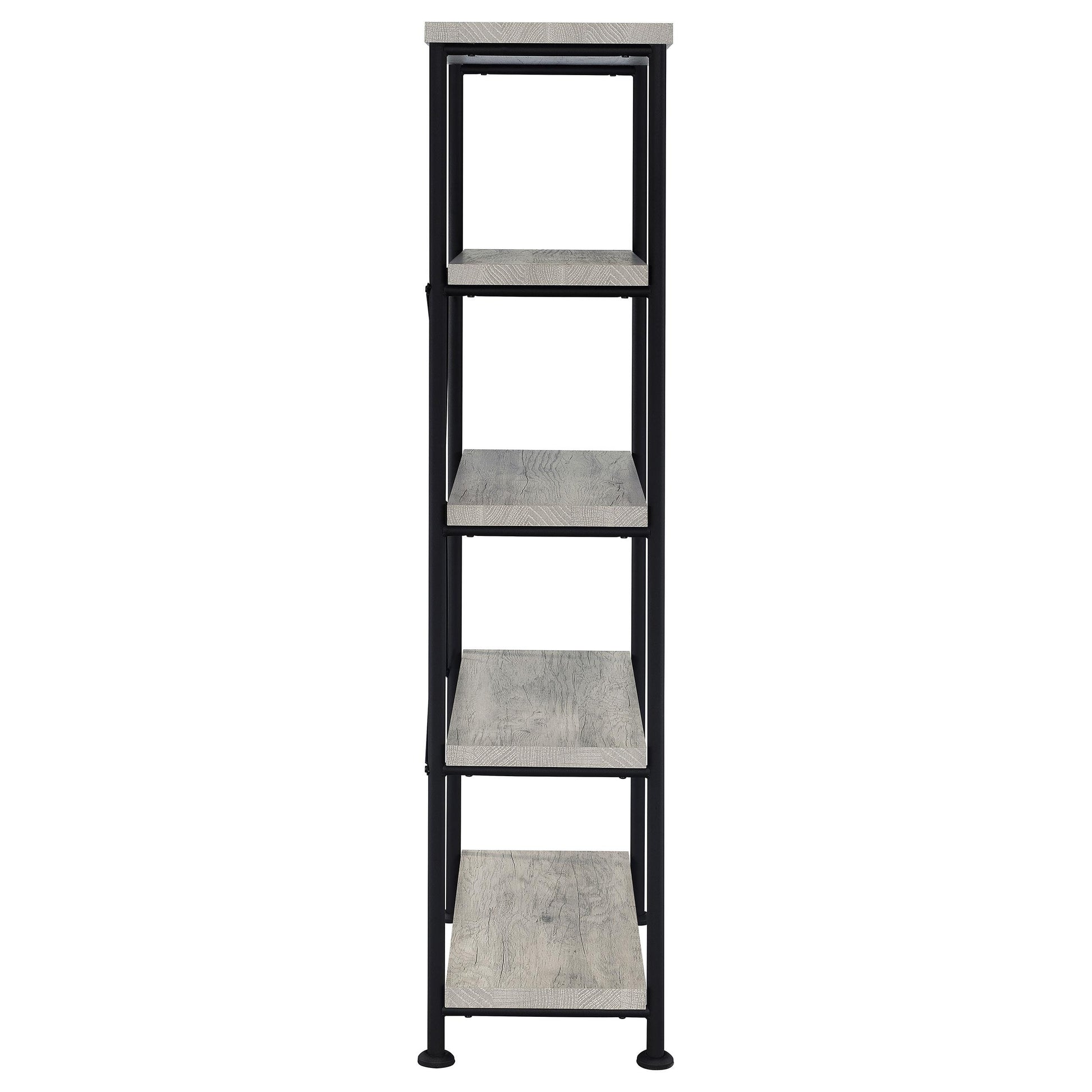 Coaster Furniture Analiese 801546 63-inch 4-shelf Bookshelf - Grey Driftwood IMAGE 6
