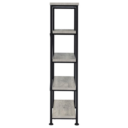Coaster Furniture Analiese 801546 63-inch 4-shelf Bookshelf - Grey Driftwood IMAGE 6