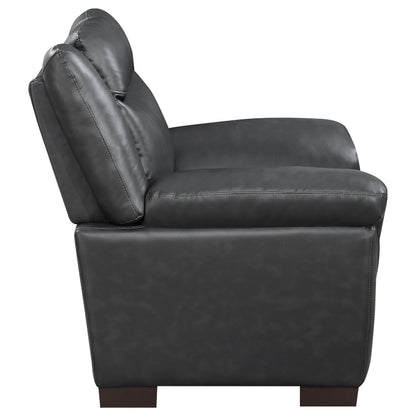 Coaster Furniture Arabella 506593 Upholstered Padded Arm Accent Chair - Grey IMAGE 6