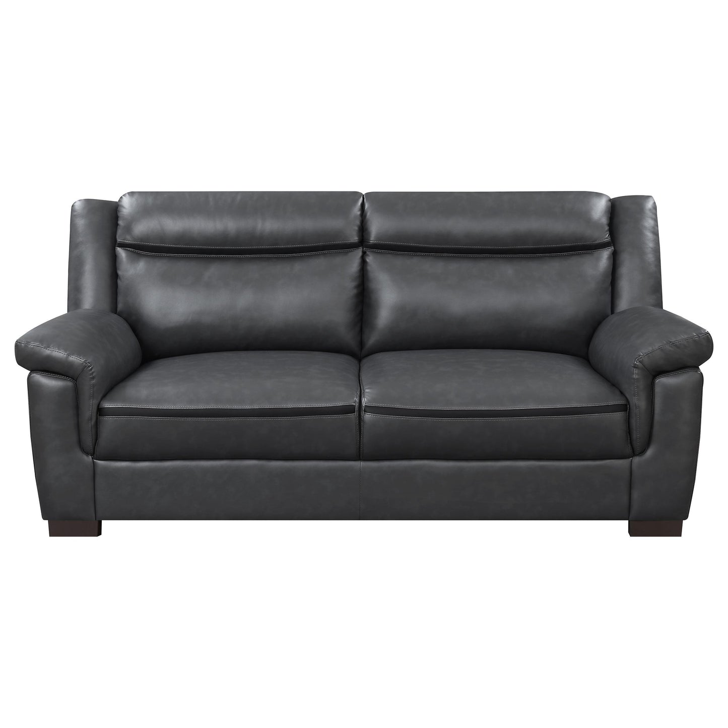  Coaster Furniture Arabella 506591 Upholstered Padded Arm Sofa - Grey IMAGE 2