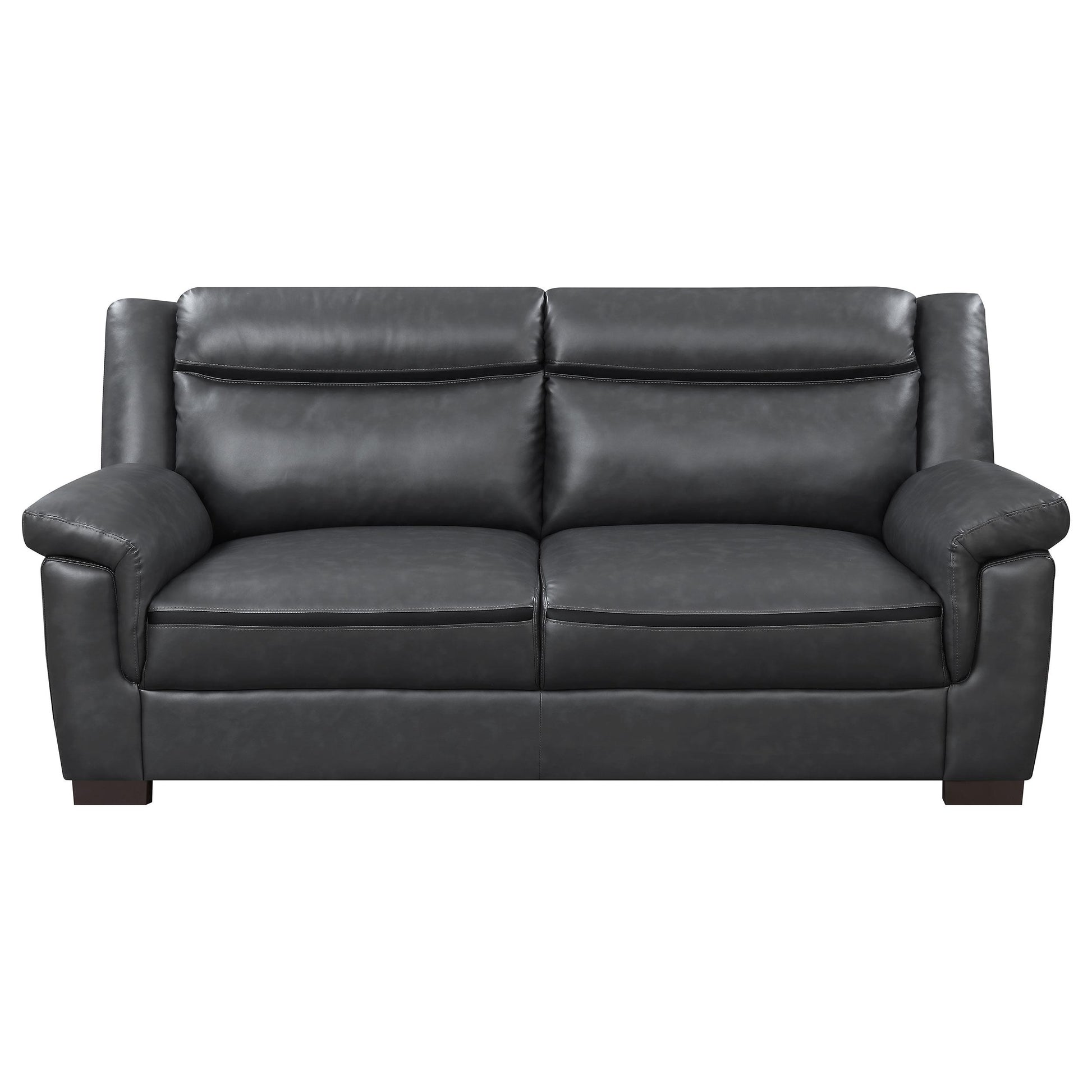  Coaster Furniture Arabella 506591 Upholstered Padded Arm Sofa - Grey IMAGE 2