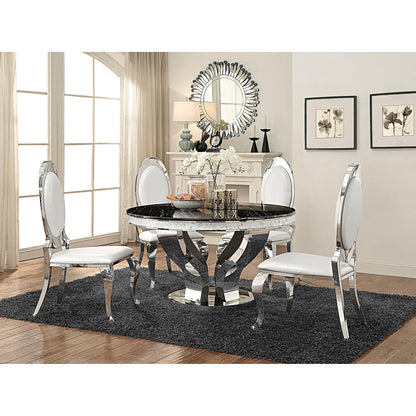 Coaster Furniture Anchorage 107872N Upholstered Dining Chair - Cream White (Set of 2) IMAGE 10