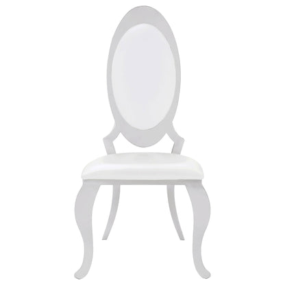 Coaster Furniture Anchorage 107872N Upholstered Dining Chair - Cream White (Set of 2) IMAGE 2