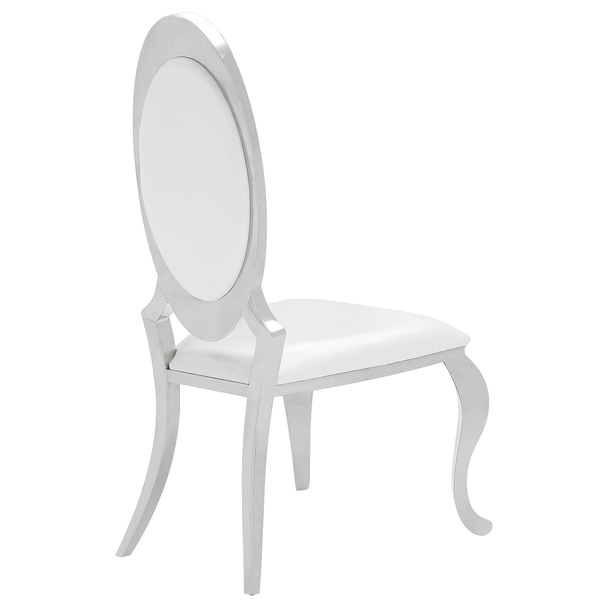 Coaster Furniture Anchorage 107872N Upholstered Dining Chair - Cream White (Set of 2) IMAGE 6
